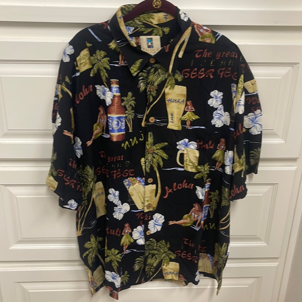 Kahala men’s rayon shirt XXL, like new